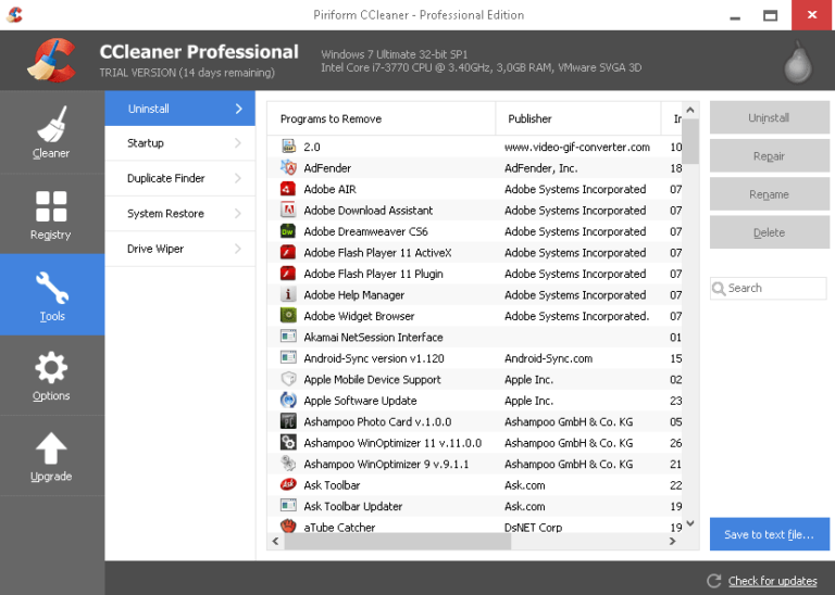 ccleaner pro serial download