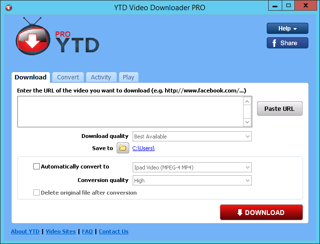 YTD Video Downloader Pro windows