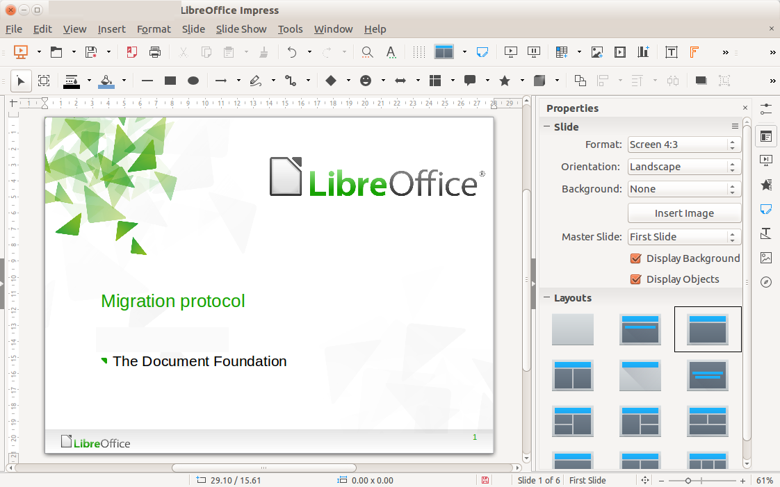 LibreOffice windows