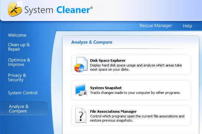 System Cleaner windows