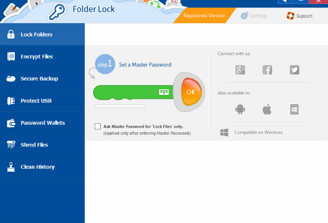 Folder Lock windows