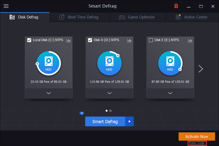IObit Smart Defrag PRO windows