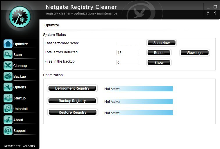 NETGATE Registry Cleaner windows