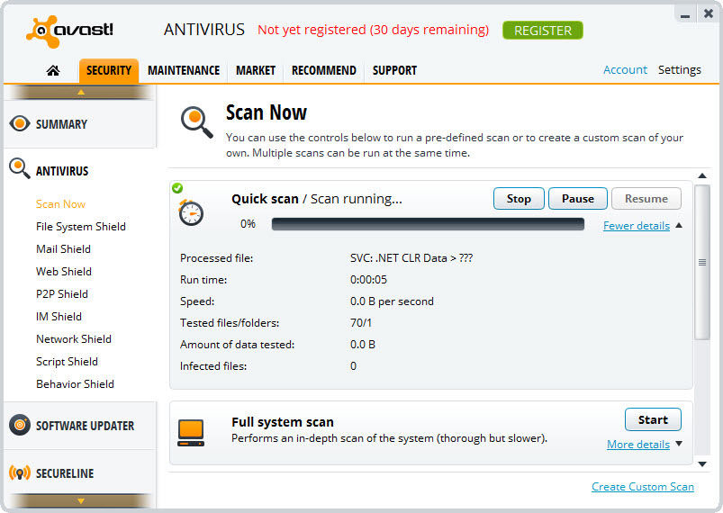 Avast Antivirus windows
