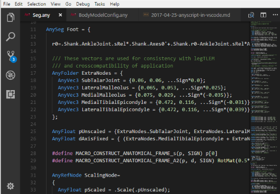 Visual Studio Code windows