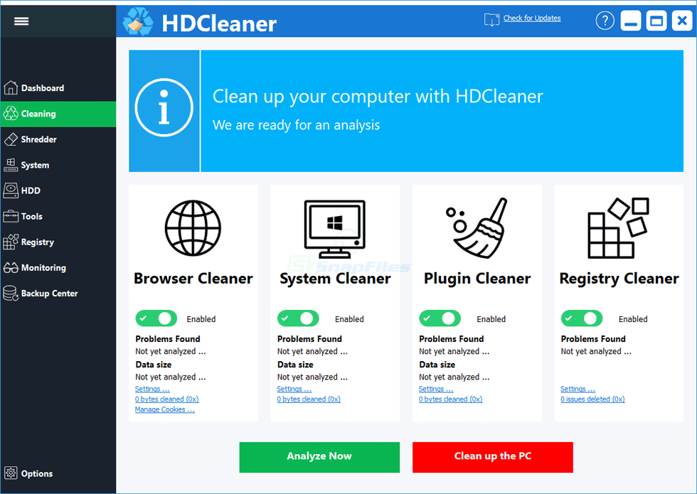 HDCleaner windows 