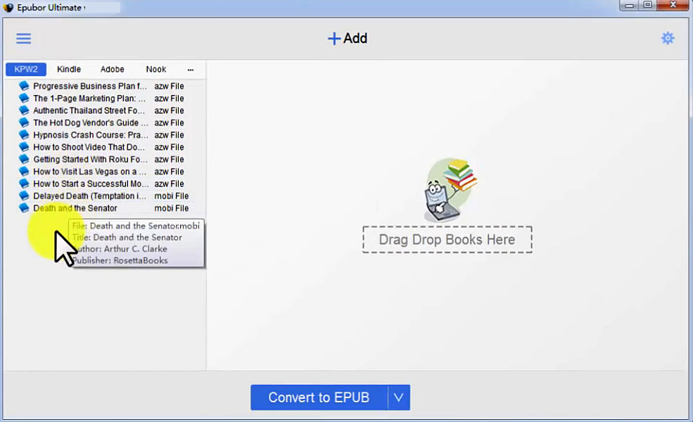 Epubor Ultimate eBook Converter latest version