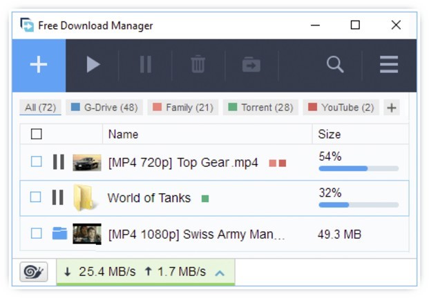 Free Download Manager window