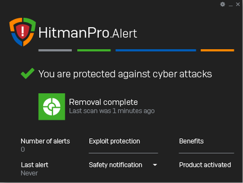 HitmanPro.Alert windows