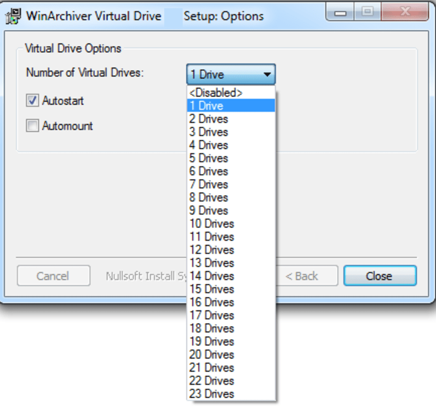 WinArchiver Virtual Drive latest version
