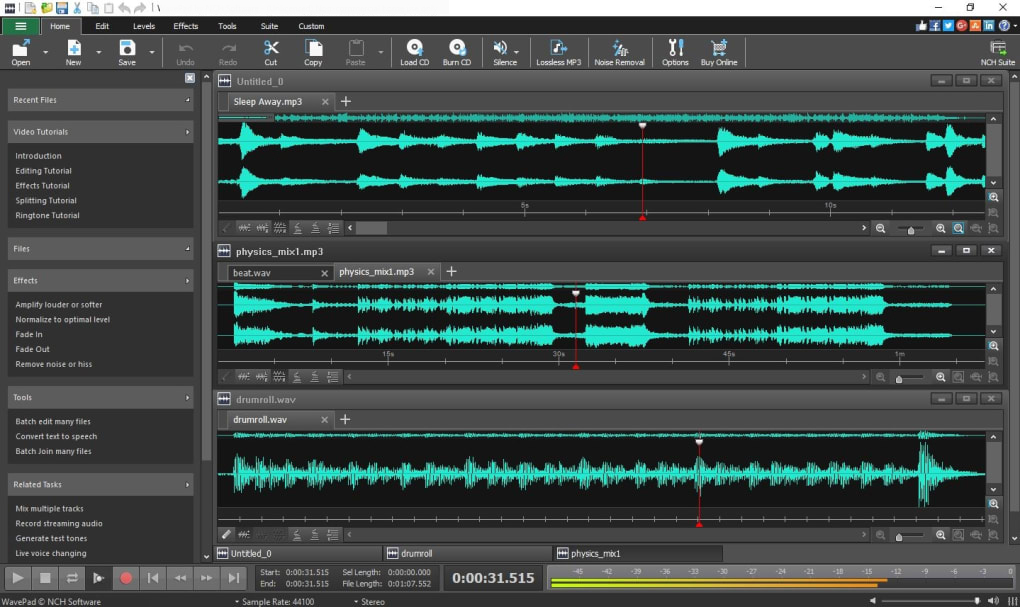 WavePad Audio Editor latest version