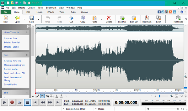 WavePad Audio Editor windows