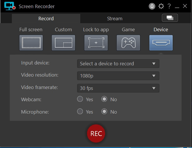 CyberLink Screen Recorder Deluxe windows