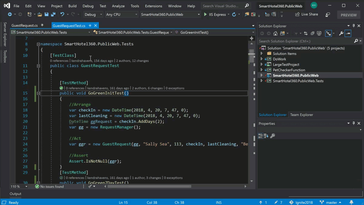 Visual Studio windows