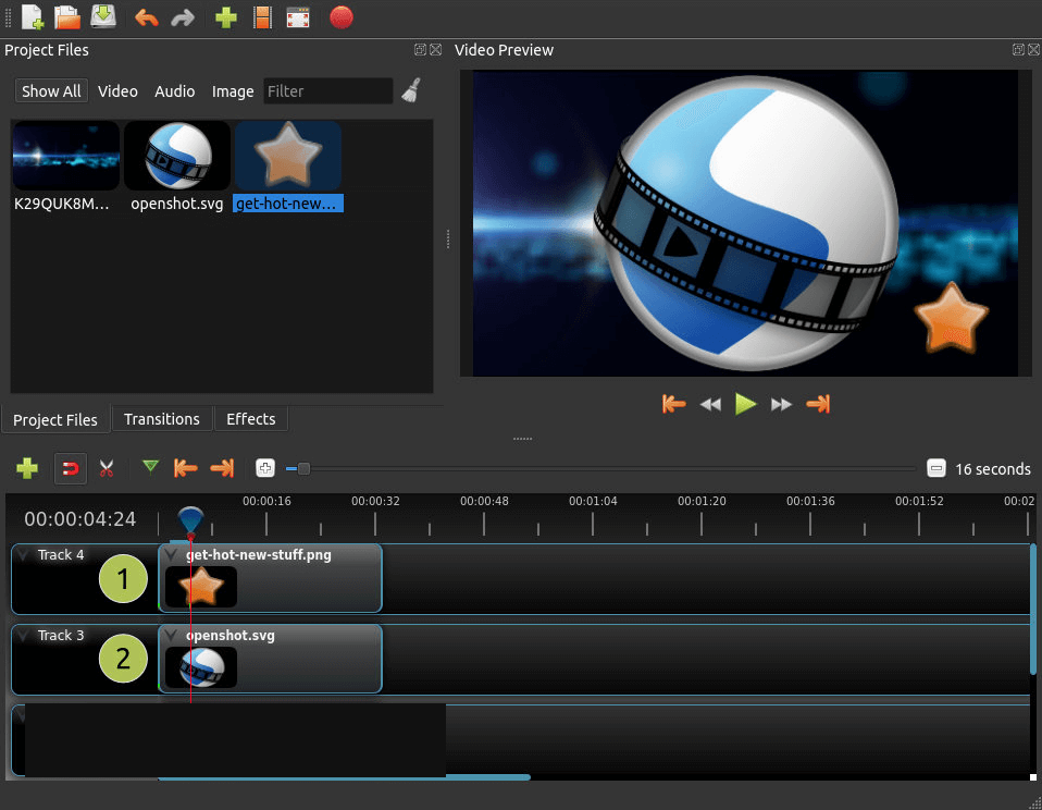 OpenShot Video Editor windows