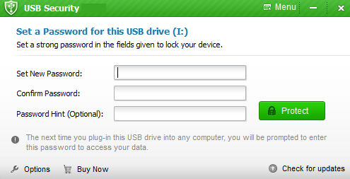 USB Secure windows