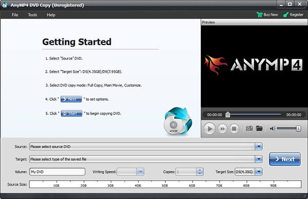 AnyMP4 DVD Copy windows