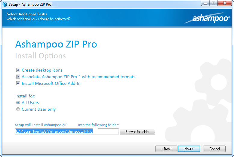 Ashampoo ZIP Pro windows