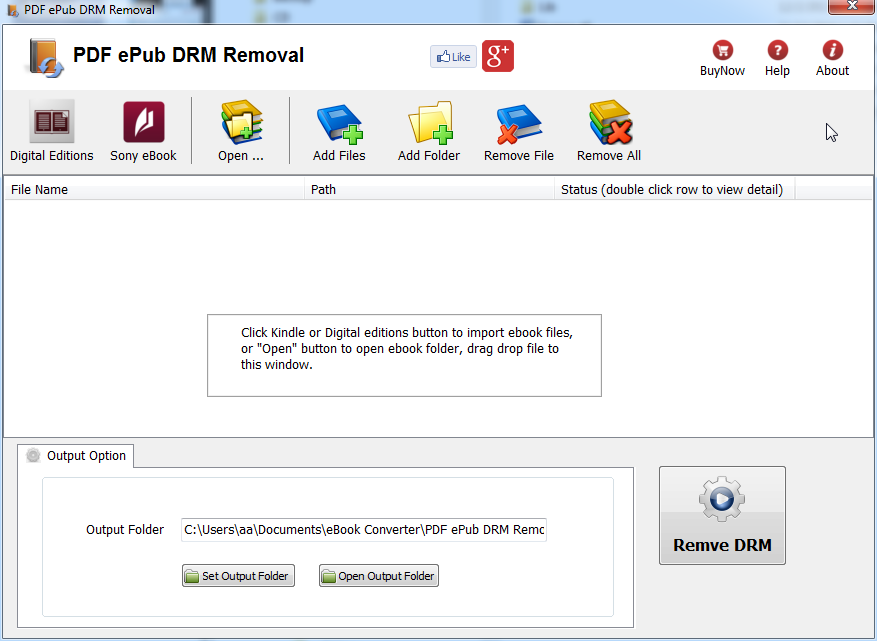 PDF ePub DRM Removal latest version