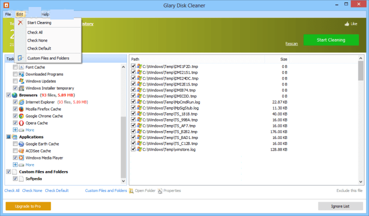 Glary Disk Cleaner latest version