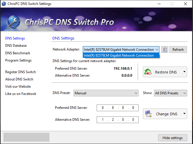 ChrisPC DNS Switch Pro windows