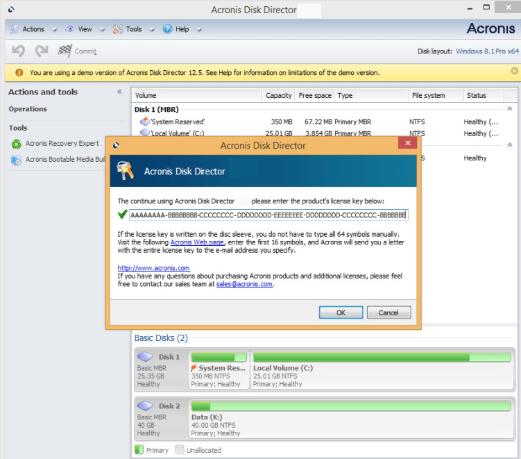 Acronis Disk Director latest version