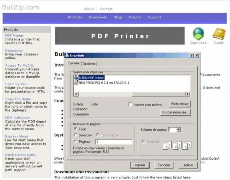 BullZip PDF Printer Expert latest version