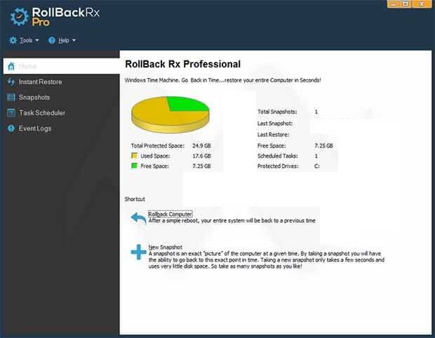 RollBack Rx Pro windows
